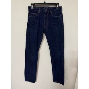 Patagonia Mens Straight Fit Denim Jeans 28x32 Dark Wash Organic Cotton